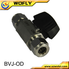 manual operating ss316 3/8 inch double union mini lpg gas ball valve